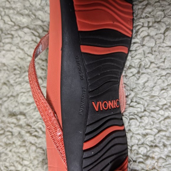 Vionic Karina Slip On Thong Sandles in Orage sz 9 - Picture 8 of 9